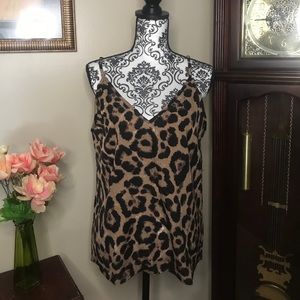 Leopard print tank top
